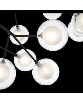 SL376.403.36 Светильник подвесной ST-Luce Черный/Прозрачный, Белый G4 LED 36*2W DEMELE-foto4