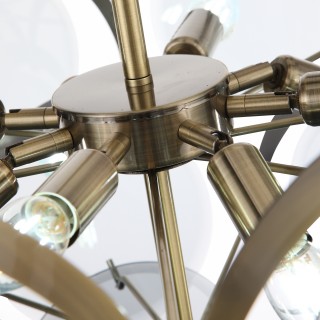 SL1161.373.09 Люстра подвесная ST-Luce Бронза/Дымчатый E14 9*60W FAZIA-foto14