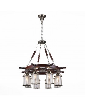 SL150.303.08 Люстра подвесная ST-Luce Бронза, коричневый/Прозрачный с эфектом трещин E27 8*40W VOLANTINO-foto2