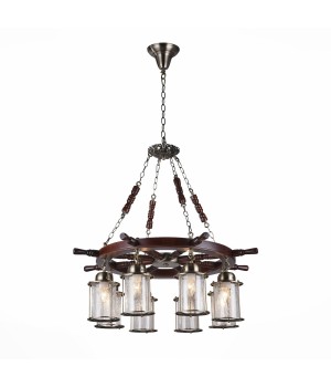 SL150.303.08 Люстра подвесная ST-Luce Бронза, коричневый/Прозрачный с эфектом трещин E27 8*40W VOLANTINO-foto2