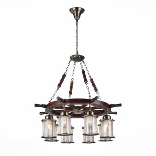 SL150.303.08 Люстра подвесная ST-Luce Бронза, коричневый/Прозрачный с эфектом трещин E27 8*40W VOLANTINO-foto2