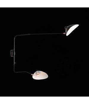 SL305.401.02 Светильник настенный ST-Luce Черный/Черный, Белый E27 2*60W SPRUZZO-foto8