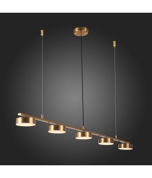 SL6000.303.05 Светильник подвесной ST-Luce Латунь/Латунь LED 5*7W 3000K PANCES-foto9
