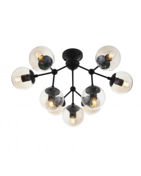 SL549.402.09 Люстра потолочная ST-Luce Черный/Янтарный E27 9*40W STAMPO-foto2
