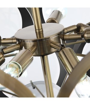 SL1161.373.09 Люстра подвесная ST-Luce Бронза/Дымчатый E14 9*60W FAZIA-foto18