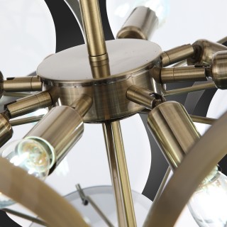 SL1161.373.09 Люстра подвесная ST-Luce Бронза/Дымчатый E14 9*60W FAZIA-foto18