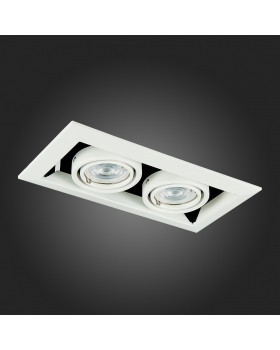 ST250.558.02 Св-к встр. Черный, Белый GU10 2*50W IP20 L245xW126xH70 220V Без ламп HEMI-foto12