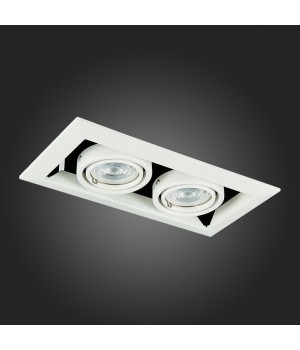 ST250.558.02 Св-к встр. Черный, Белый GU10 2*50W IP20 L245xW126xH70 220V Без ламп HEMI-foto12