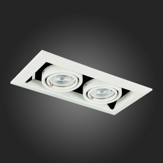 ST250.558.02 Св-к встр. Черный, Белый GU10 2*50W  IP20 L245xW126xH70 220V Без ламп HEMI-foto12