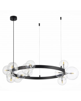 SL1165.402.15 Светильник подвесной ST-Luce Черный/Прозрачный G4 15*5W NECTON-foto2