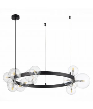 SL1165.402.15 Светильник подвесной ST-Luce Черный/Прозрачный G4 15*5W NECTON-foto2