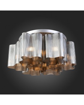 SL117.702.06 Люстра потолочная ST-Luce Серебристый/Дымчатый E27 6*60W ONDE-foto7