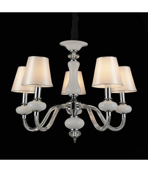 SL654.503.05 Люстра подвесная ST-Luce Хром, Белый, Прозрачный/Белый E14 5*40W LUME-foto3