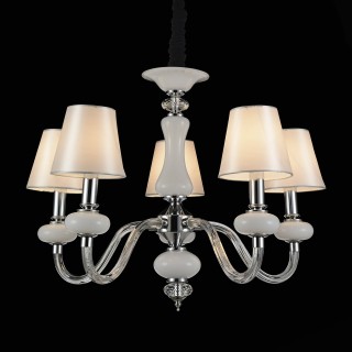 SL654.503.05 Люстра подвесная ST-Luce Хром, Белый, Прозрачный/Белый E14 5*40W LUME-foto3