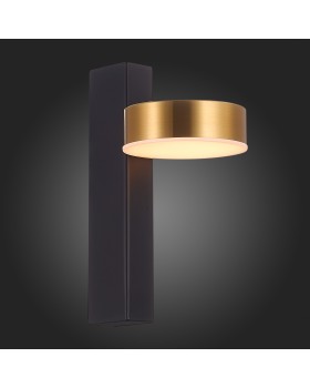 SL6000.301.01 Светильник настенный ST-Luce Черный/Латунь LED 1*7W 3000K PANCES-foto7