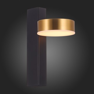 SL6000.301.01 Светильник настенный ST-Luce Черный/Латунь LED 1*7W 3000K PANCES-foto7