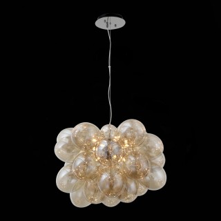 SL432.203.12 Люстра подвесная ST-Luce Хром/Коньячный G9 12*5W SOSPIRO-foto3