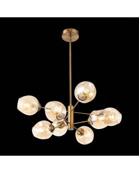 SL1500.203.08 Светильник подвесной ST-Luce Золотистый/Янтарный E14 8*40W FOVIA-foto4