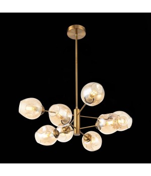 SL1500.203.08 Светильник подвесной ST-Luce Золотистый/Янтарный E14 8*40W FOVIA-foto4