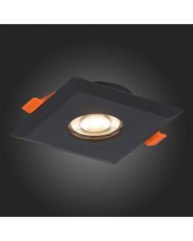 ST204.408.01 Св-к встр. Мат. черный GU10 1*50W  L94xW94xH25 220V Без ламп QUOSIS-foto7