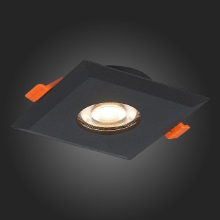 ST204.408.01 Св-к встр. Мат. черный GU10 1*50W  L94xW94xH25 220V Без ламп QUOSIS-foto7