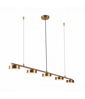 SL6000.303.05 Светильник подвесной ST-Luce Латунь/Латунь LED 5*7W 3000K PANCES-foto3