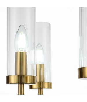 SL1159.303.07 Люстра подвесная ST-Luce Латунь/Латунь, Прозрачный E14 7*60W ACAZIO-foto10