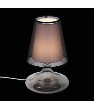 SL974.404.01 Прикроватная лампа ST-Luce Хром, Дымчатый/Черный, Белый E27 1*60W AMPOLLA-foto5