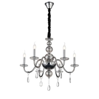 SL1113.403.06 Люстра подвесная ST-Luce Хром, Дымчатый, Прозрачный E14 6*40W SIEMA-foto2