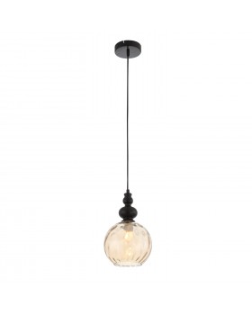 SL374.313.01 Подвес ST-Luce Черный/Янтарный E27 1*40W BACINETO