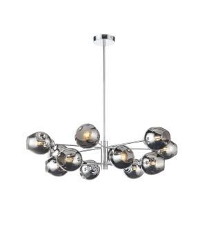 SL1500.103.12 Светильник подвесной ST-Luce Хром/Дымчатый E14 12*40W FOVIA-foto2