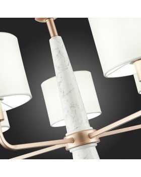 SL1163.203.05 Светильник подвесной ST-Luce Матовое золото/Белый E14 5*40W VELLINO-foto4