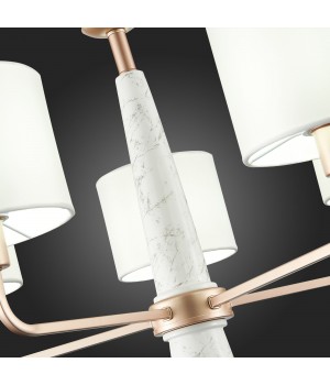 SL1163.203.05 Светильник подвесной ST-Luce Матовое золото/Белый E14 5*40W VELLINO-foto4