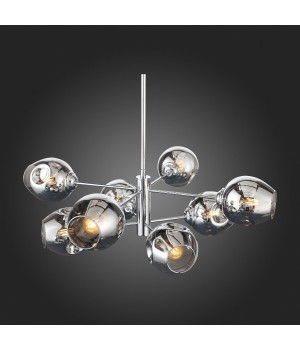 SL1500.103.08 Светильник подвесной ST-Luce Хром/Дымчатый E14 8*40W FOVIA-foto9