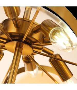 SL1161.333.09 Люстра подвесная ST-Luce Латунь/Янтарный E14 9*60W FAZIA-foto8