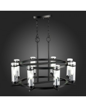 SL334.403.08 Люстра подвесная ST-Luce Черный, Никель/Прозрачный E14 8*60W BICHERO-foto3