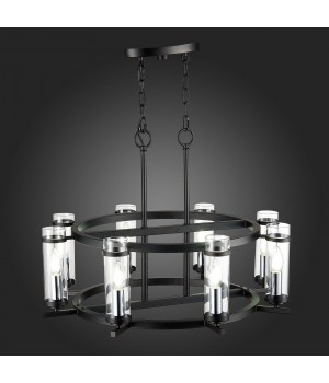 SL334.403.08 Люстра подвесная ST-Luce Черный, Никель/Прозрачный E14 8*60W BICHERO-foto3