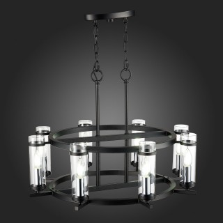 SL334.403.08 Люстра подвесная ST-Luce Черный, Никель/Прозрачный E14 8*60W BICHERO-foto3