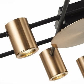 SL1207.402.08 Светильник потолочный ST-Luce Черный/Латунь GU10 8*7W VEROLI-foto3
