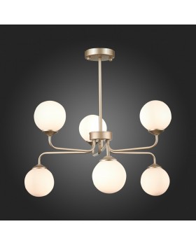 SLE106203-06 Светильник подвесной ST-Luce Золотистый/Белый G9 LED 6*5W REDJINO-foto5