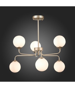 SLE106203-06 Светильник подвесной ST-Luce Золотистый/Белый G9 LED 6*5W REDJINO-foto5