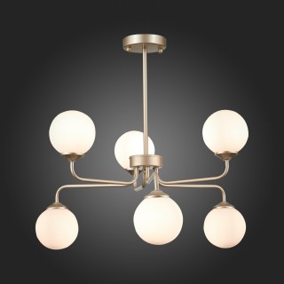 SLE106203-06 Светильник подвесной ST-Luce Золотистый/Белый G9 LED 6*5W REDJINO-foto5