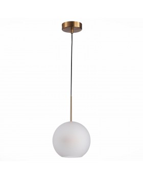 SL1133.533.01 Светильник подвесной ST-Luce Латунь/Белый E27 1*40W BOPONE-foto2