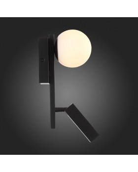 SL1581.401.02 Светильник настенный ST-Luce Черный/Белый LED 2*1+4W 3200K BOTELLI-foto4