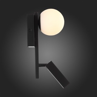 SL1581.401.02 Светильник настенный ST-Luce Черный/Белый LED 2*1+4W 3200K BOTELLI-foto4