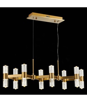 SL6007.203.16 Люстра подвесная ST-Luce Латунь/Прозрачный LED 16*2,5W 4000K GEMINA-foto4