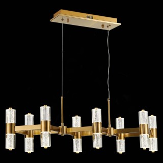 SL6007.203.16 Люстра подвесная ST-Luce Латунь/Прозрачный LED 16*2,5W 4000K GEMINA-foto4