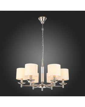 SL1752.103.06 Люстра подвесная ST-Luce Никель/Бежевый E14 6*40W PILONNE-foto7