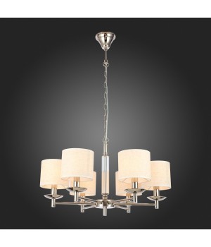 SL1752.103.06 Люстра подвесная ST-Luce Никель/Бежевый E14 6*40W PILONNE-foto7