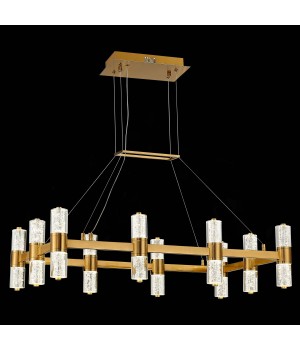 SL6007.203.20 Люстра подвесная ST-Luce Латунь/Прозрачный LED 20*2,5W 4000K GEMINA-foto4